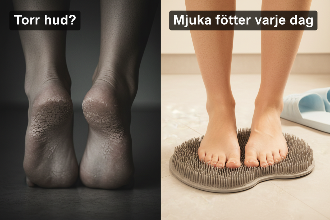 Silikon Fotmassageborste med Halkskydd