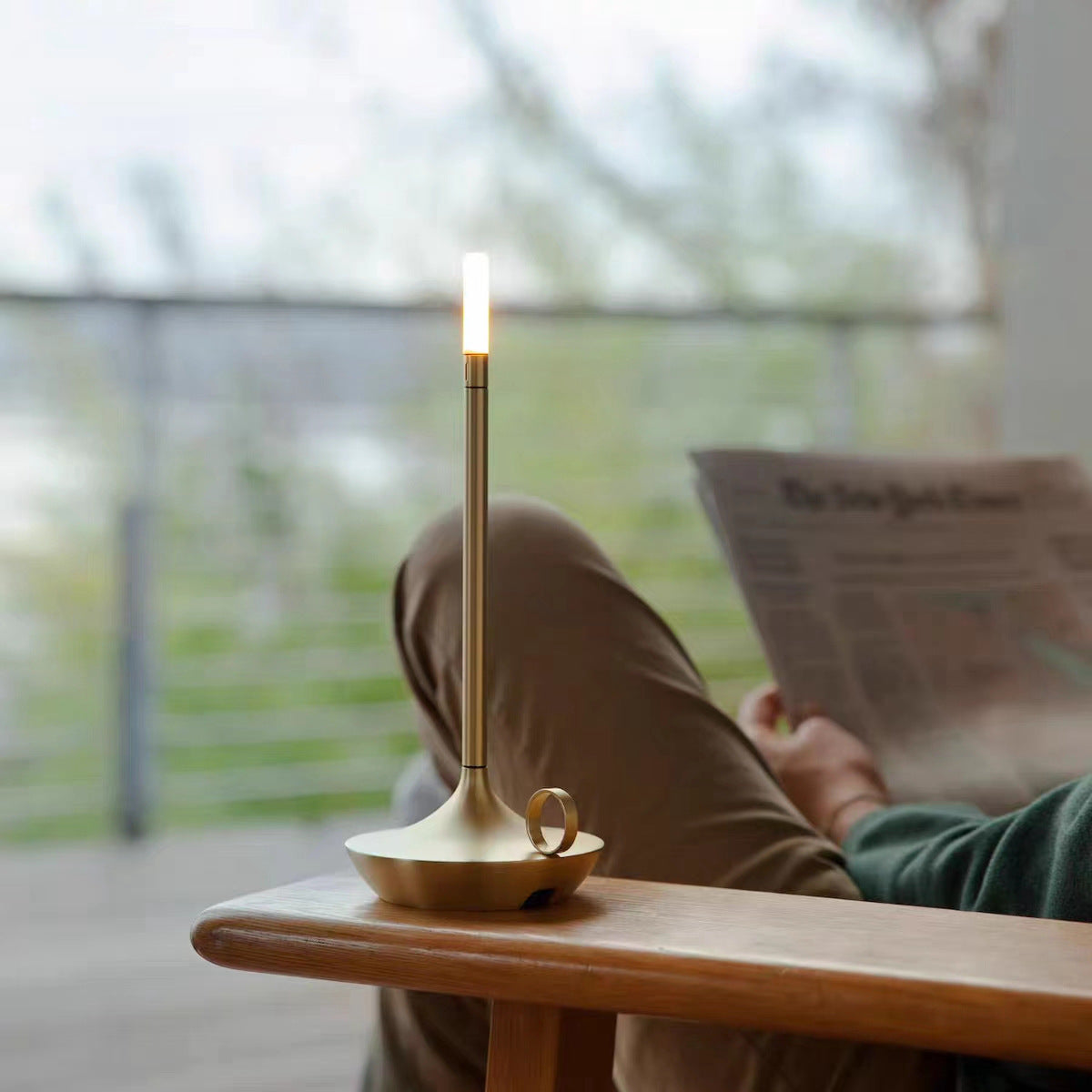 Lykta – Sladdlös Bordslampa för Inne och Ute