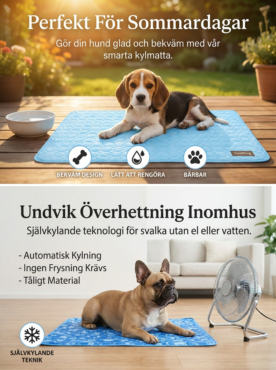 Kylmatta för hund – Självkylande hunddyna