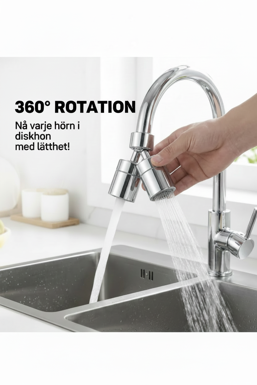 HydroFlex 360™ – Roterande Kranmunstycke